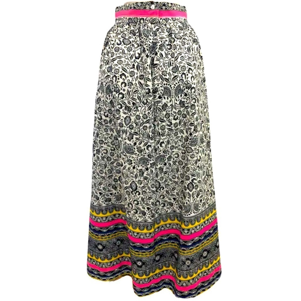 Alex Colman vintage linen silk lined maxi skirt